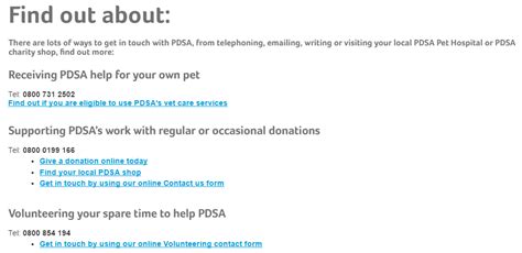 pdsa near me contact number.